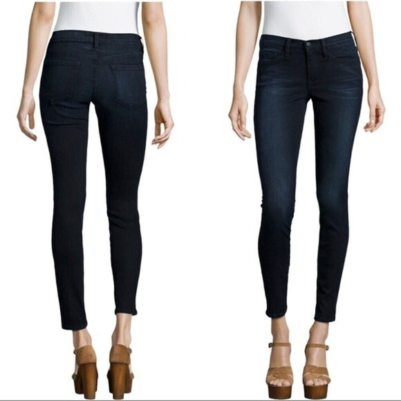 Frame‎ Le Skinny De Jeanne Jeans, Manor Avenue Size 32 Winter High Boots comfy - Picture 1 of 11